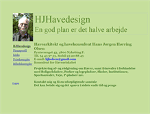 Tablet Screenshot of hjhavedesign.dk